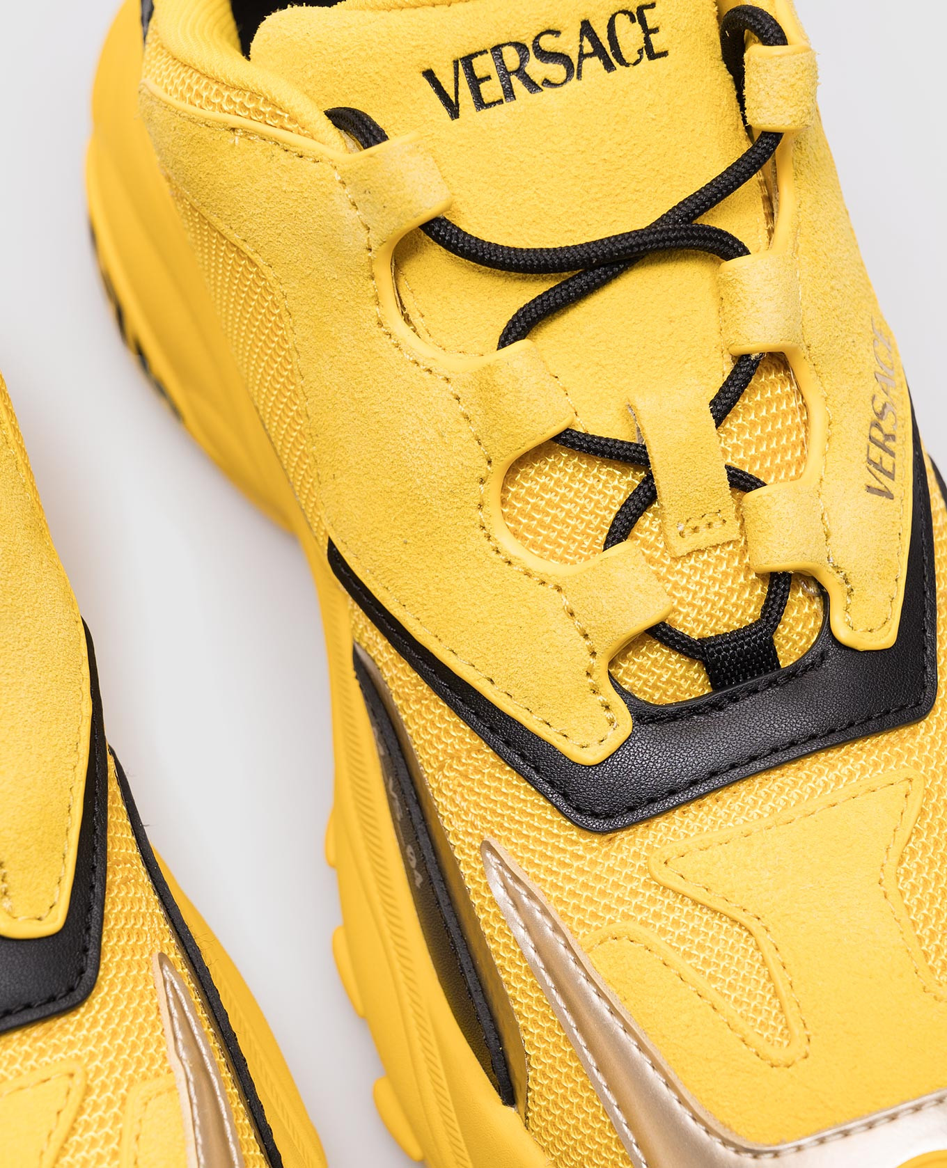 

Yellow Mercury combination sneakers Versace
