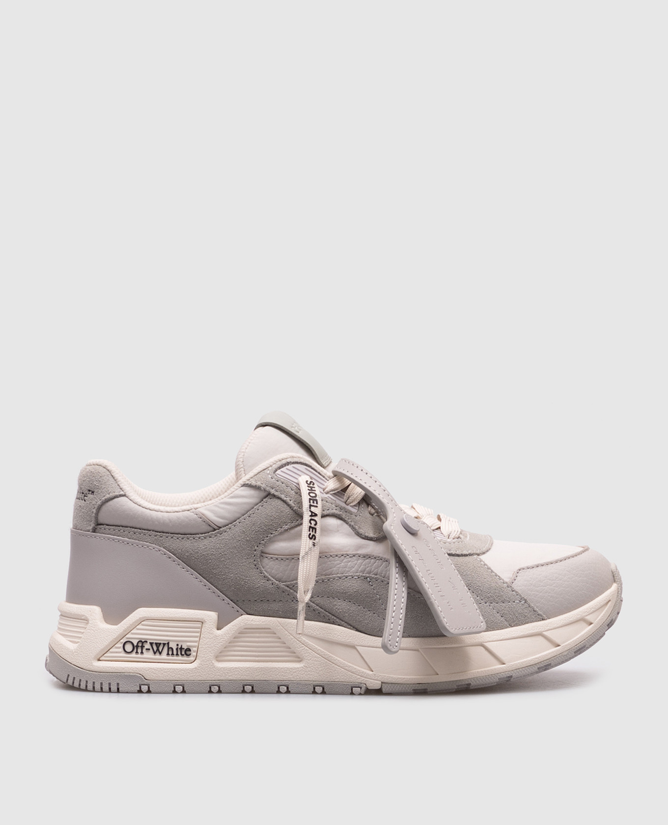 Grey Kick Off logo combo sneakers Off-White