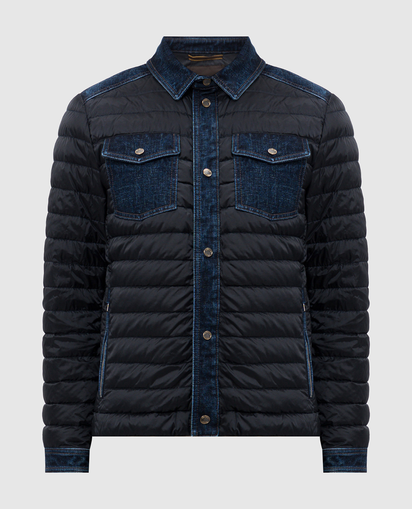 Blue down jacket crespi moorer