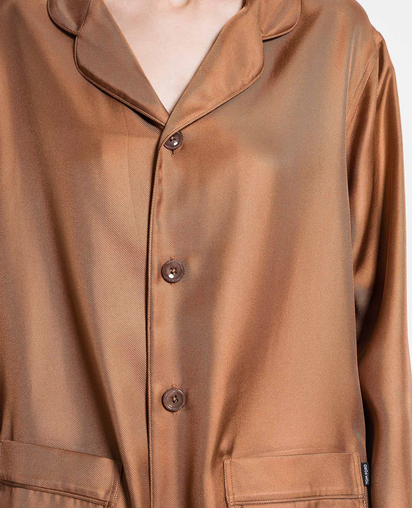 Brown silk blouse Tom Ford 5