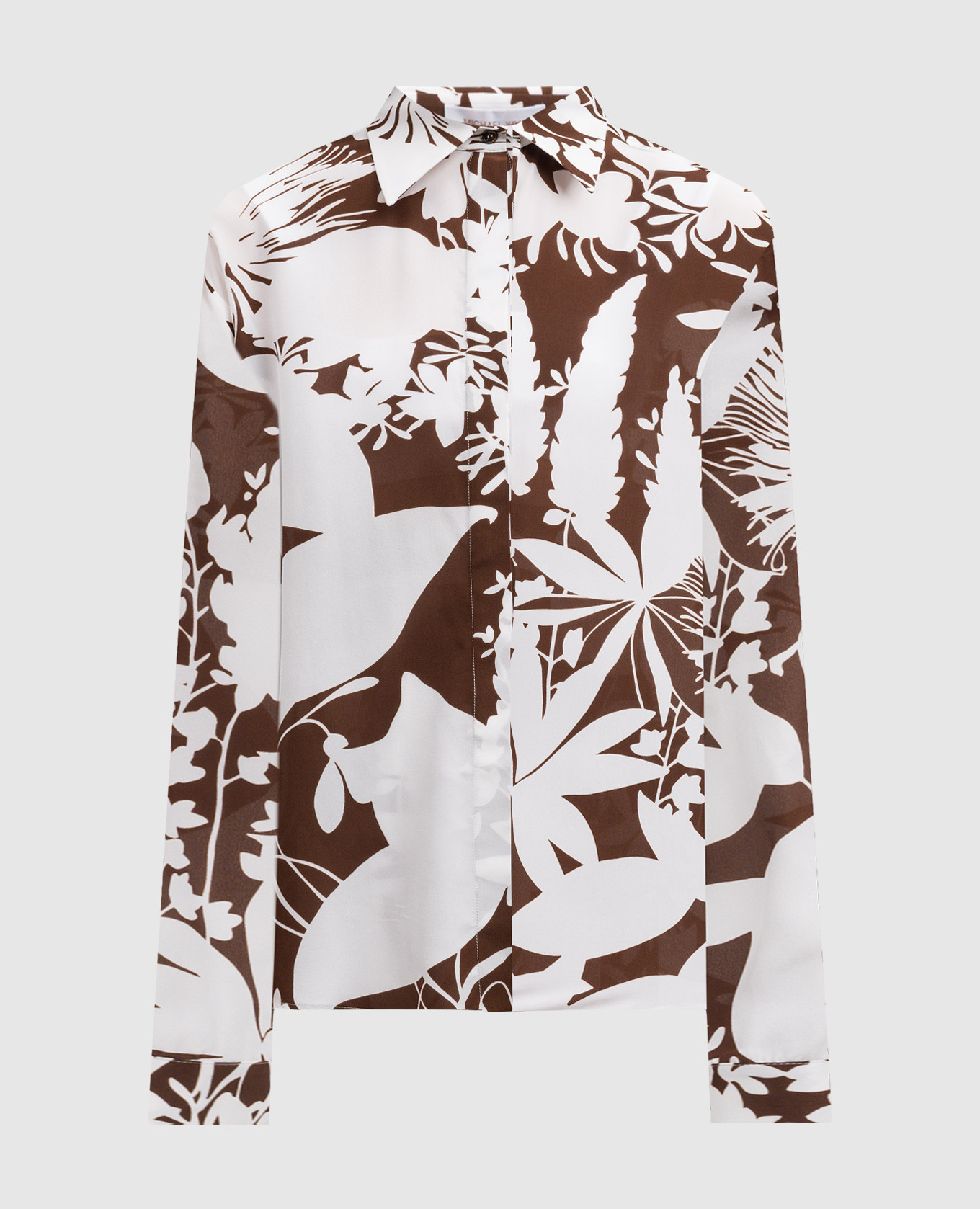 

Blouse made of silk Shadow in a floral print Michael Kors, White