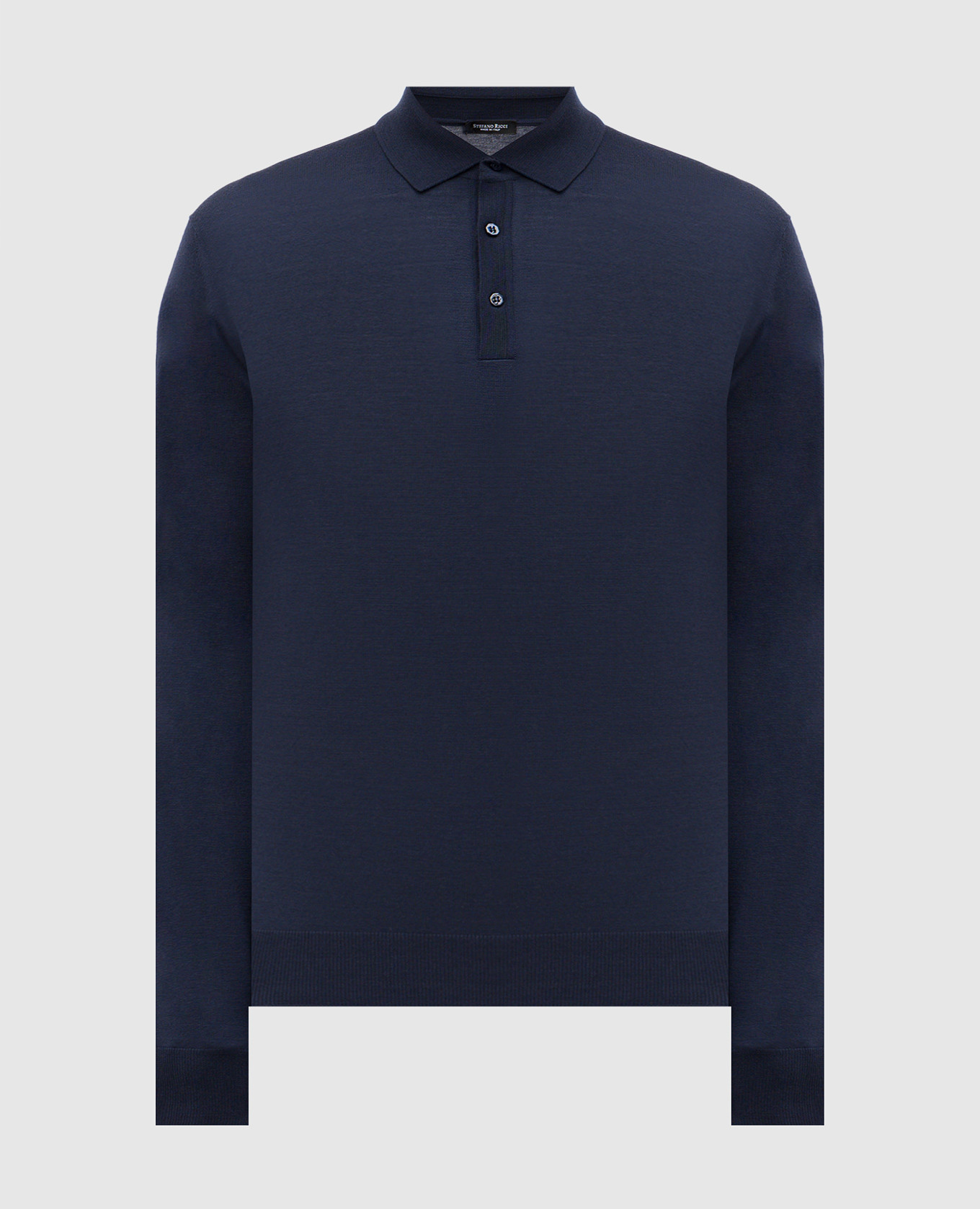 

Blue wool polo shirt Stefano Ricci