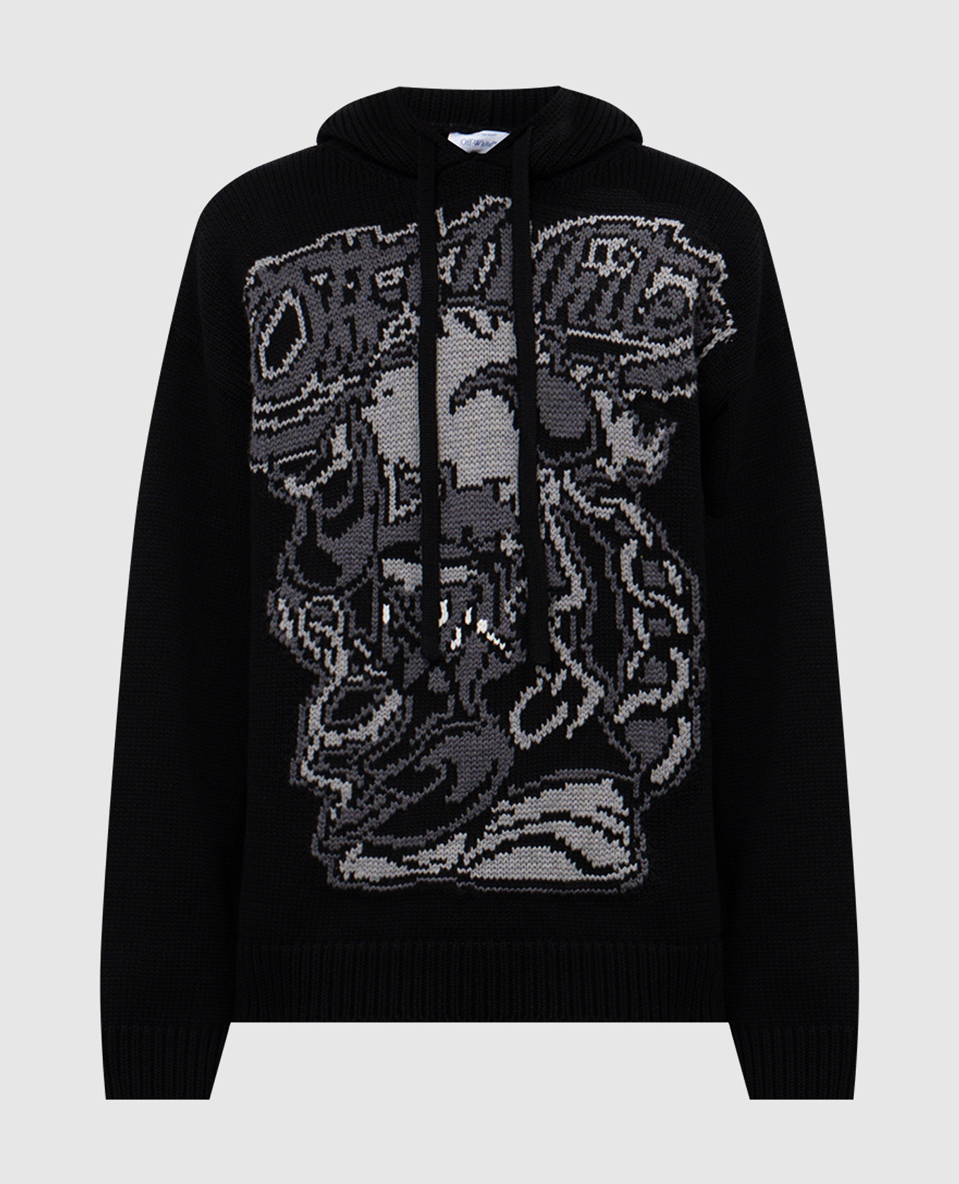 

Black Scorpio hoodie with wool Off-White