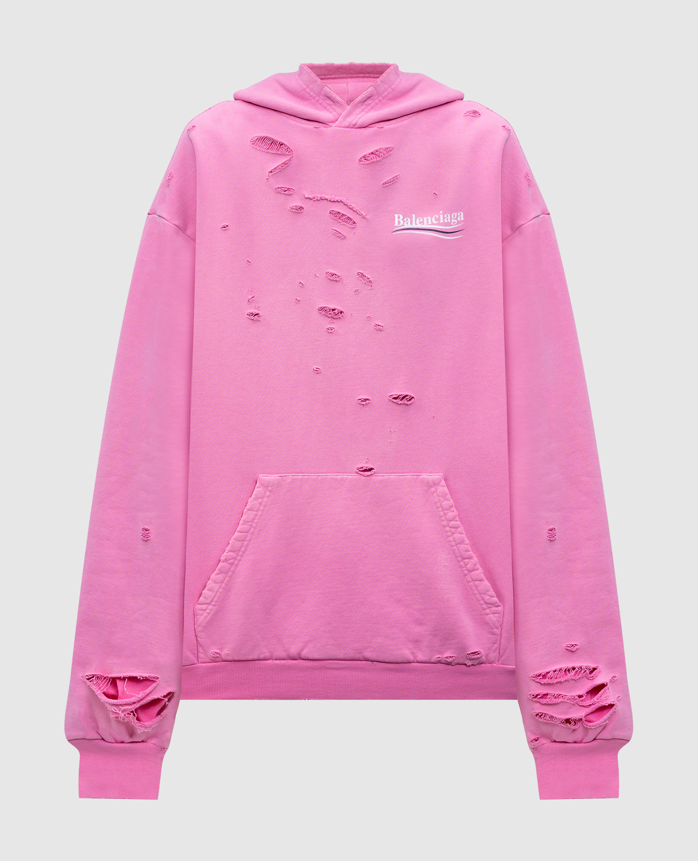 

Pink logo hoodie with slits Balenciaga