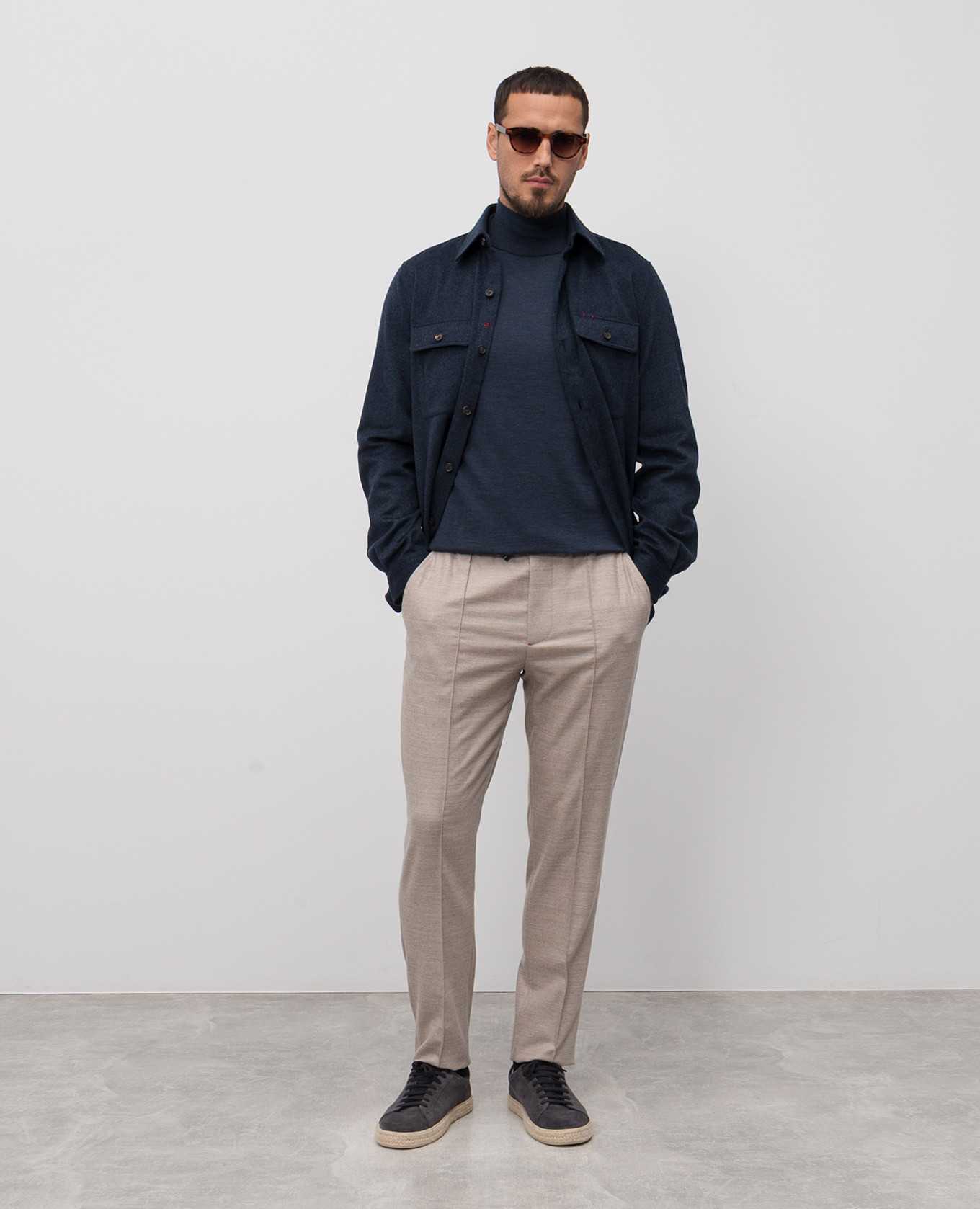 Blue wool golf ISAIA 2