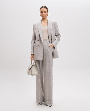 Philosophy di Lorenzo Serafini Gray pants with wool and linen A03070726