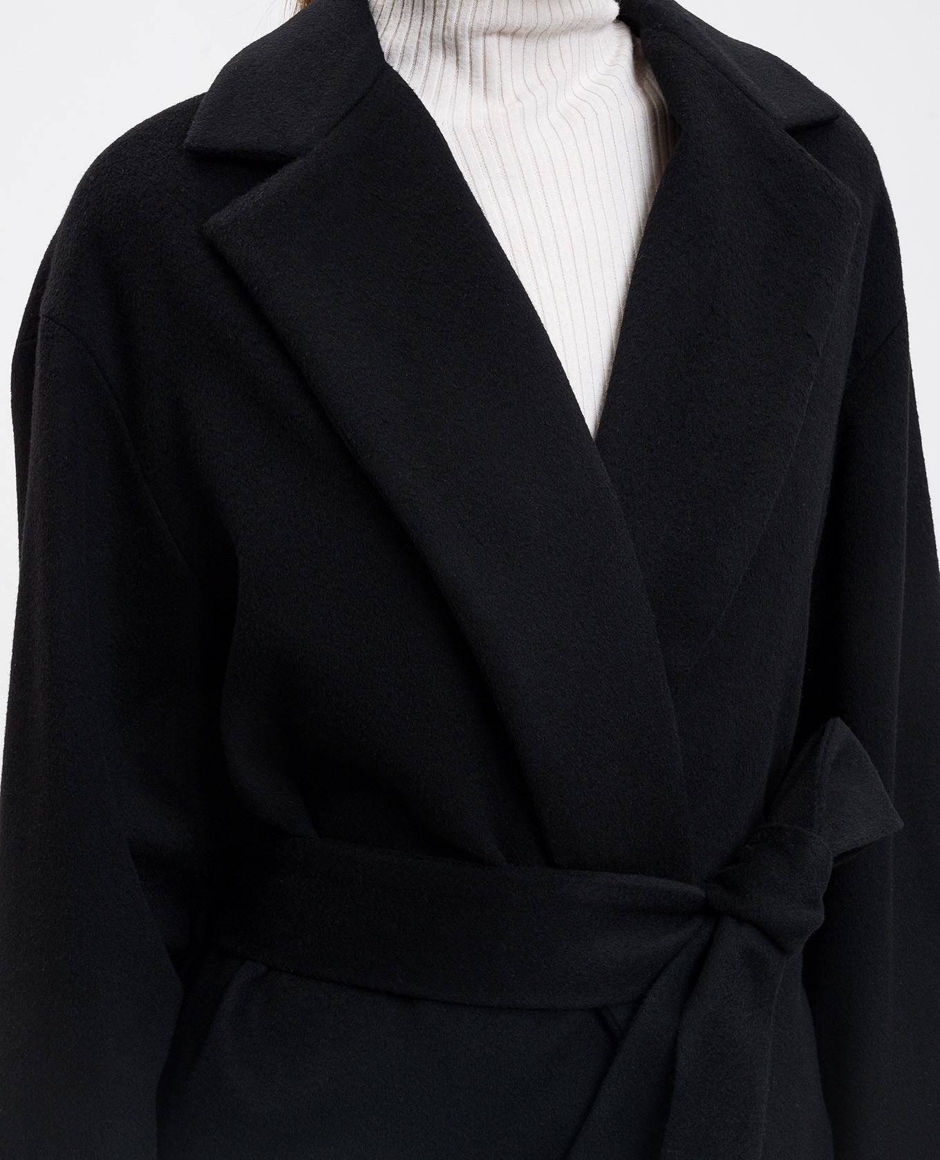 

Black wool and cashmere coat Dondup