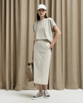 Brunello Cucinelli Beige skirt MP827HA789