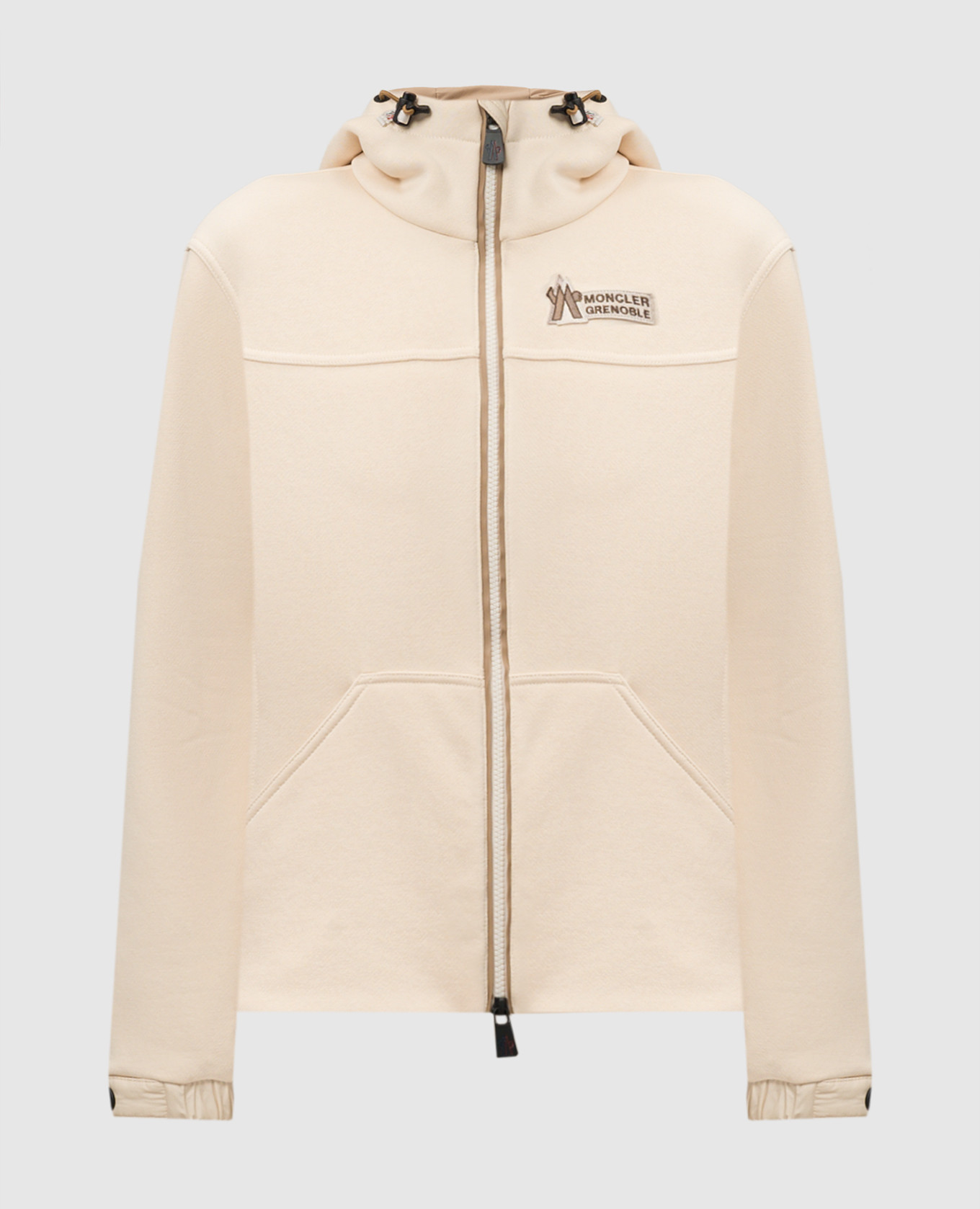 

Beige sports jacket with logo Moncler Grenoble
