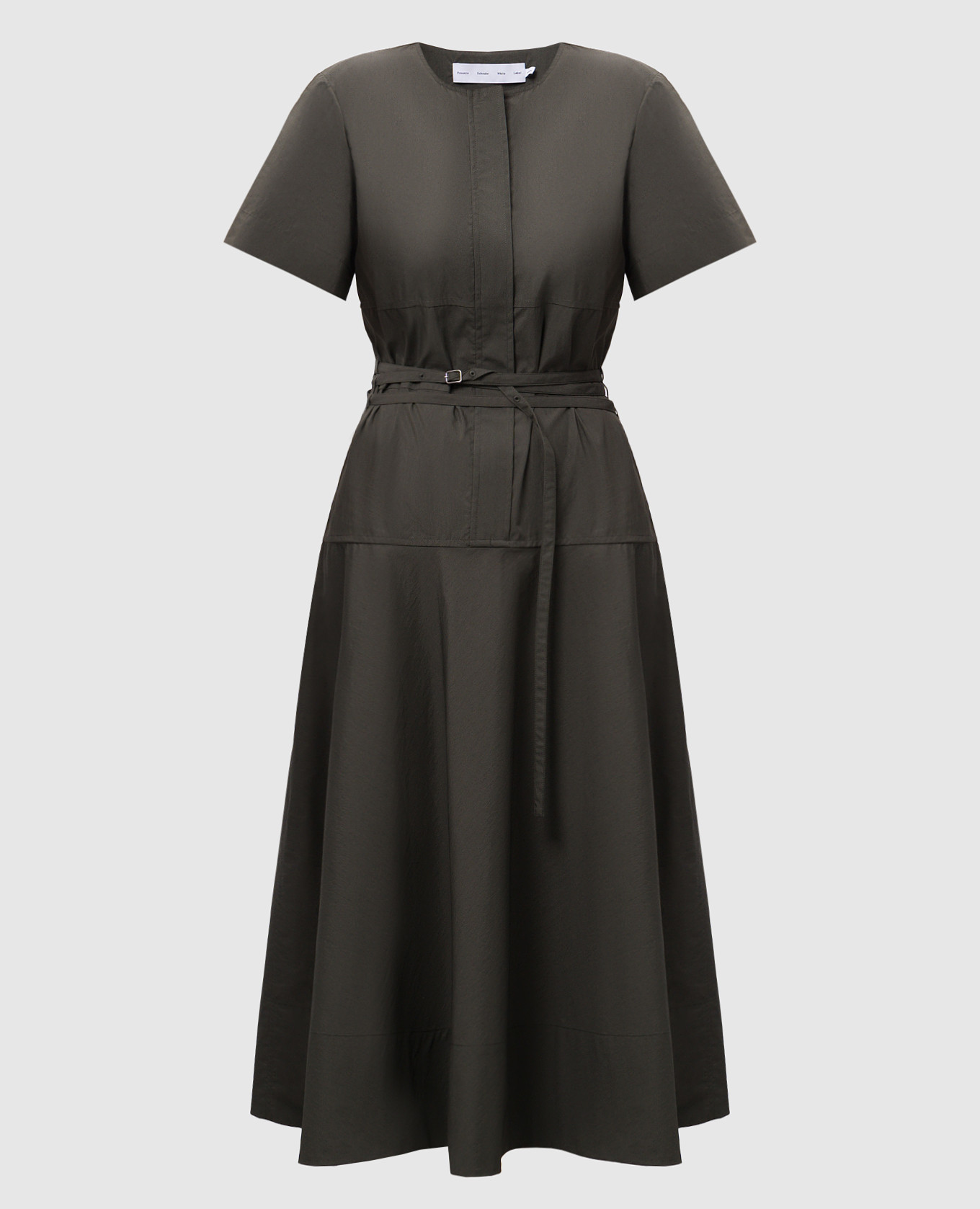 Green midi dress with belt PROENZA SCHOULER