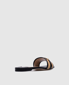 Tom Ford Black leather flip-flops WITNEY W3523TRA004G