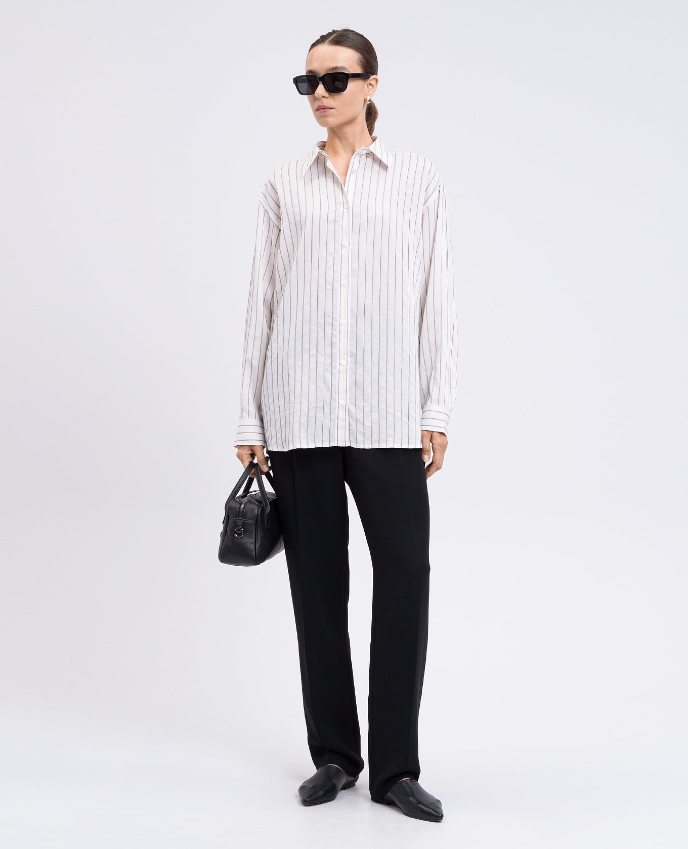 White blouse with striped silk Toteme 2