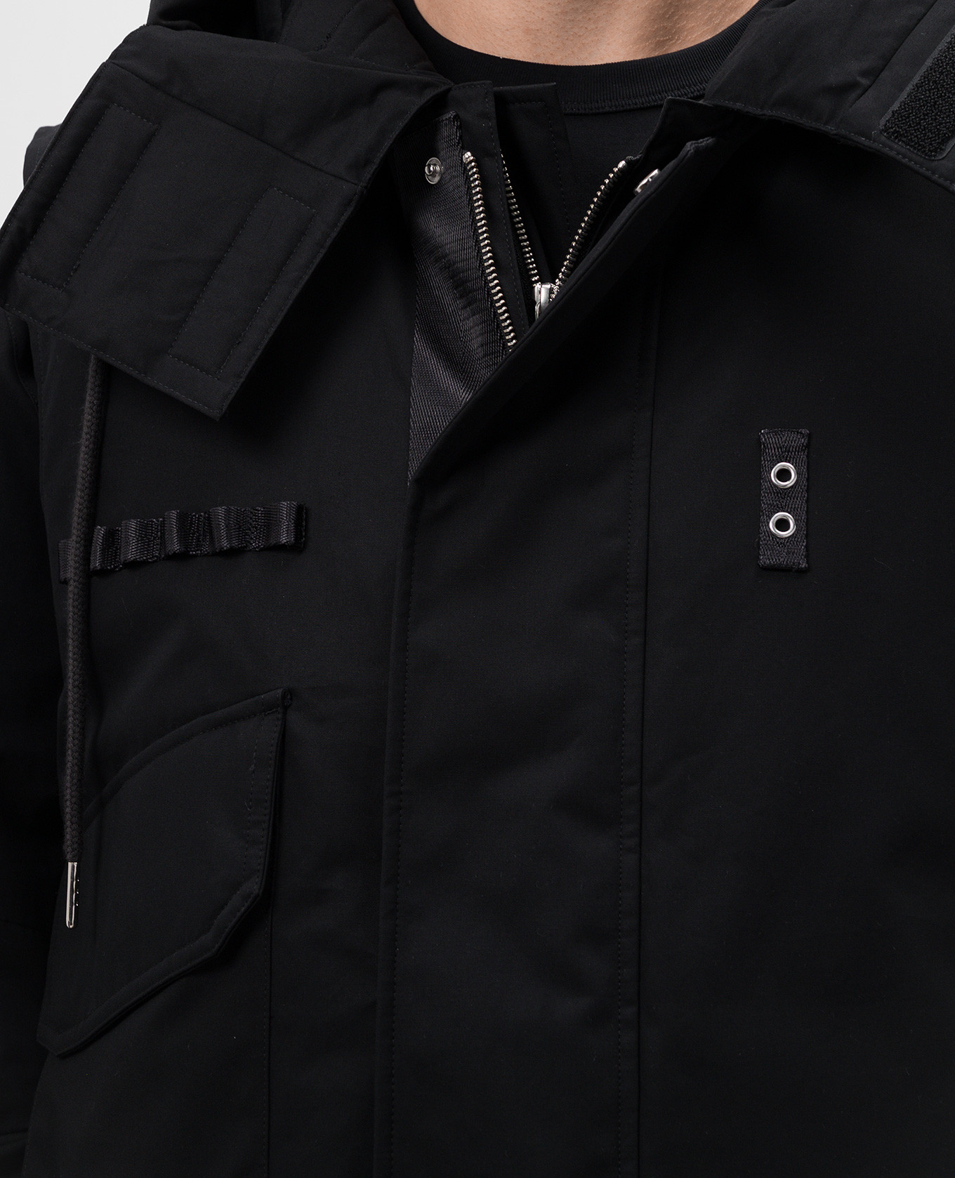 Arctic Double black down jacket with removable vest Helmut Lang 6