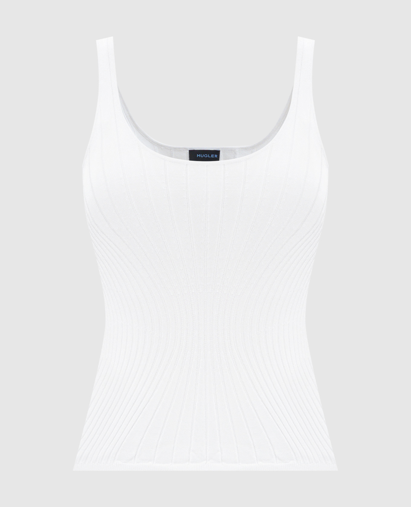 

White top with a scar Thierry Mugler