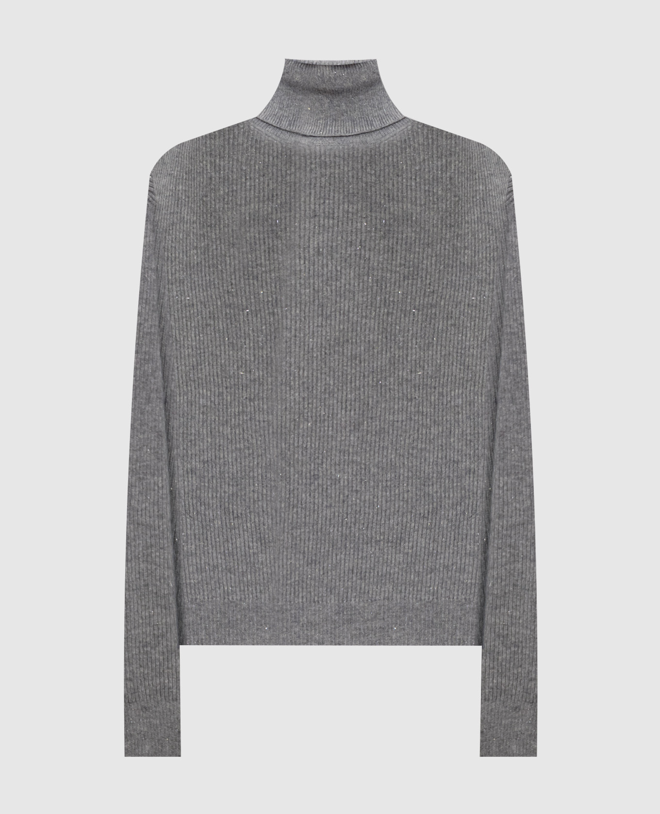 Gray sweater with wool and silk Peserico