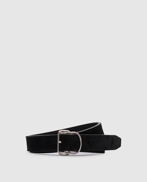 Toteme Black suede belt 253WAM0047LE0004