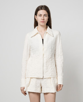 Jil Sander Beige shirt with a reaper effect J02DL0174J20138