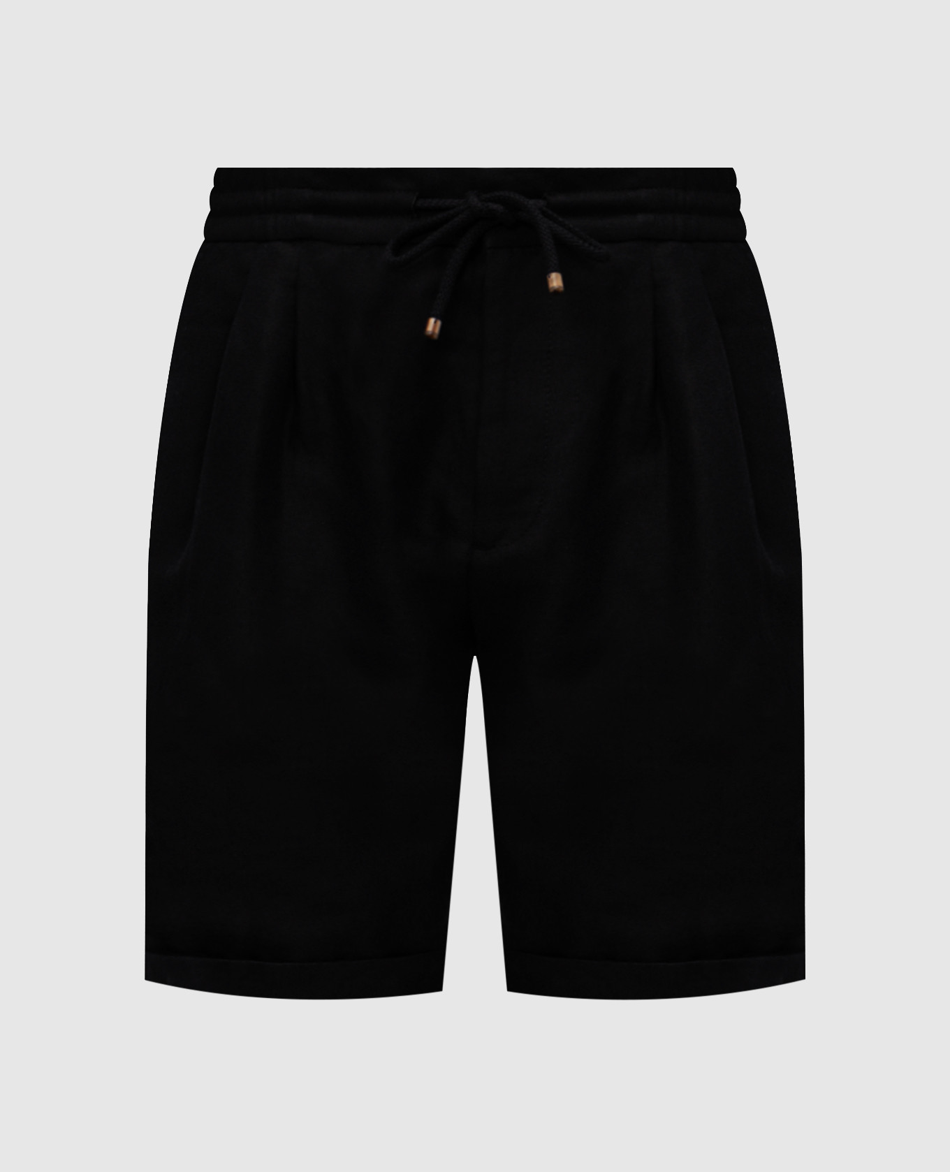 Black linen shorts Brunello Cucinelli