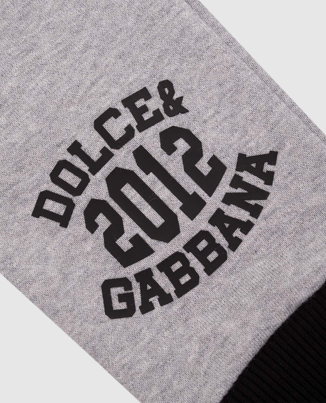 

Kids' grey melange joggers with logo Dolce&Gabbana