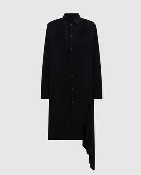 Y`S Yamamoto Black blouse with lacing YOB14200