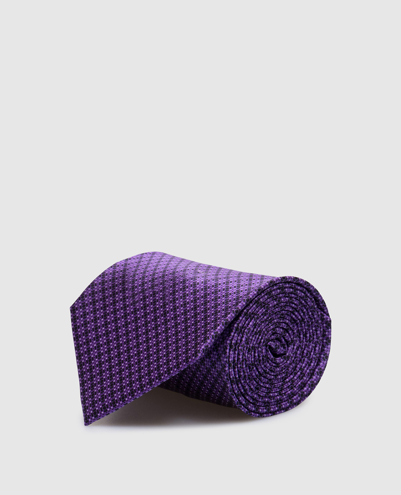 

Purple tie made of silk with a crystal pattern Stefano Ricci, Violet