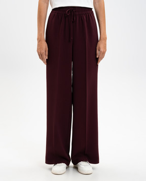 Twinset Burgundy pants with logo 252TP2611