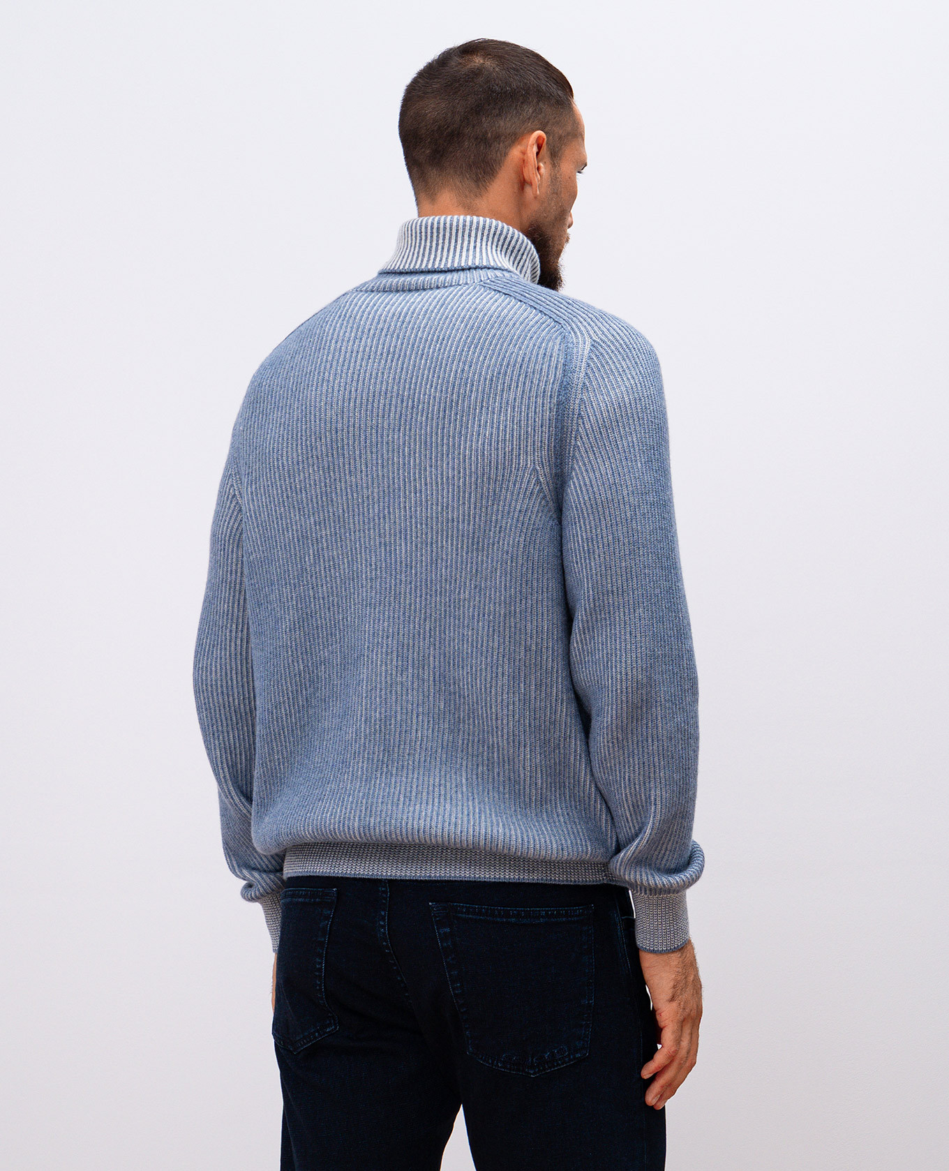

Blue Dinghy Roll Reversible Cashmere Sweater Sease, Light blue