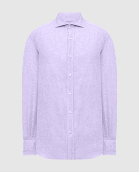 Brunello Cucinelli Purple linen shirt MM6840028