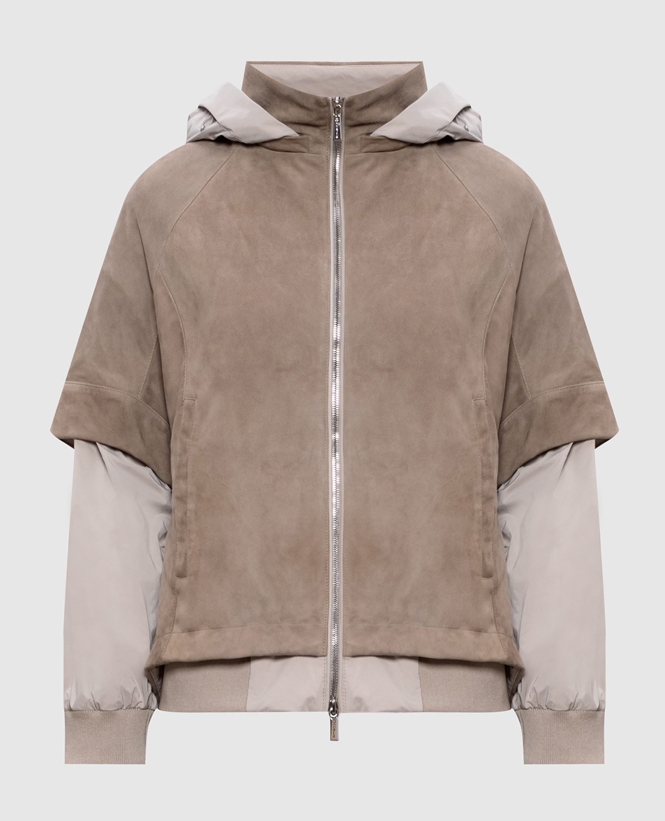 

TALITHA beige combination jacket with removable sleeves MooRER