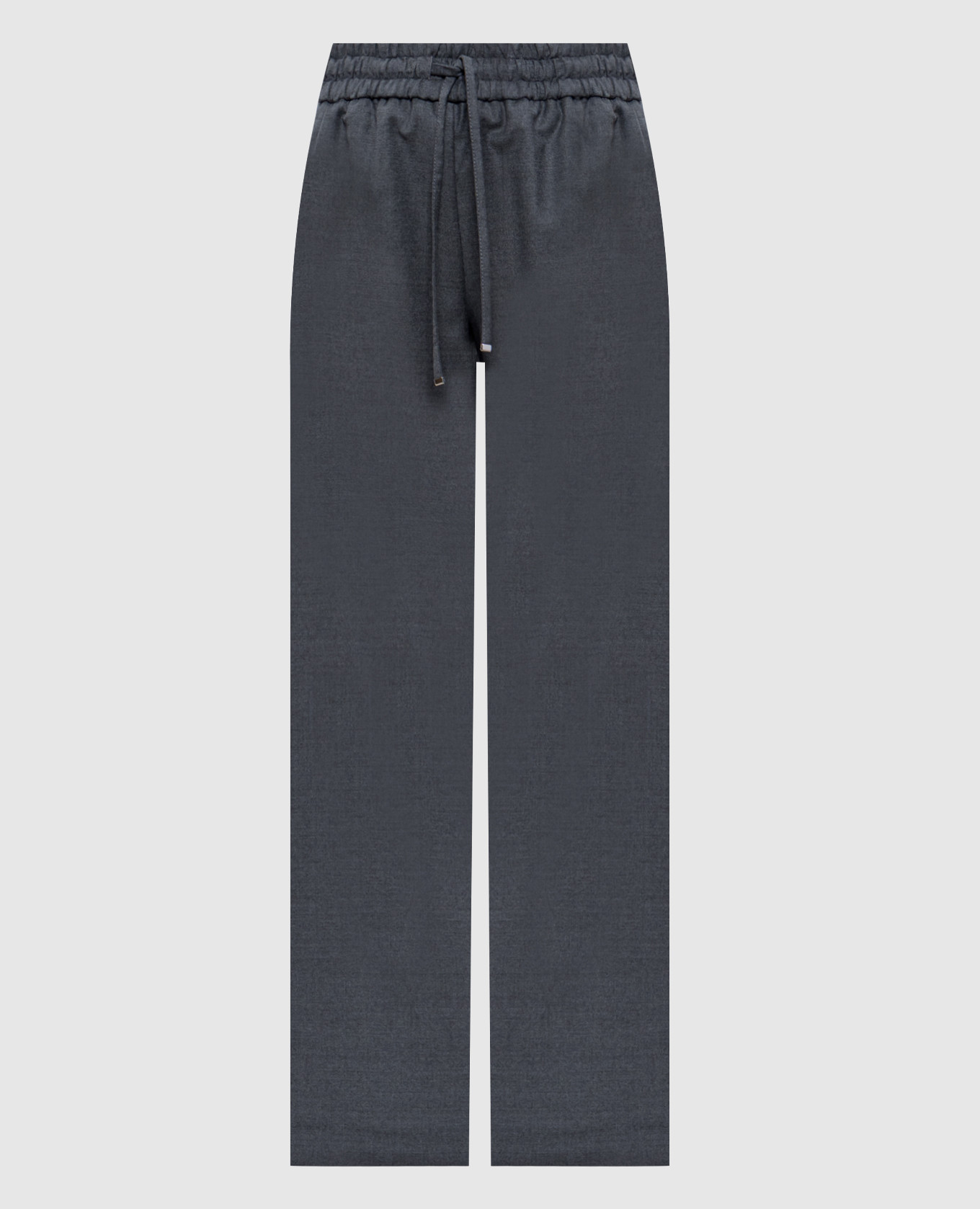 

Gray wool Marisol pants with metallic logo Dondup, Серый