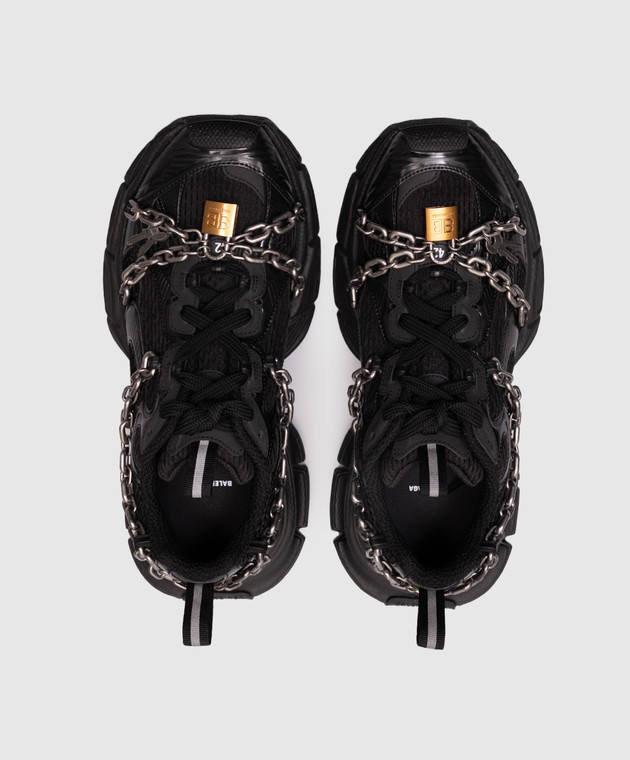 Balenciaga - Black 3Xl Chain Sneakers 825622W3XPL - shop with