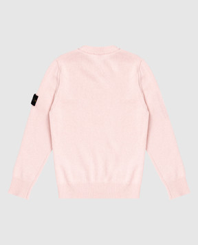 Stone Island Children's pink sweater with wool and cashmere K2S165100002S00M1