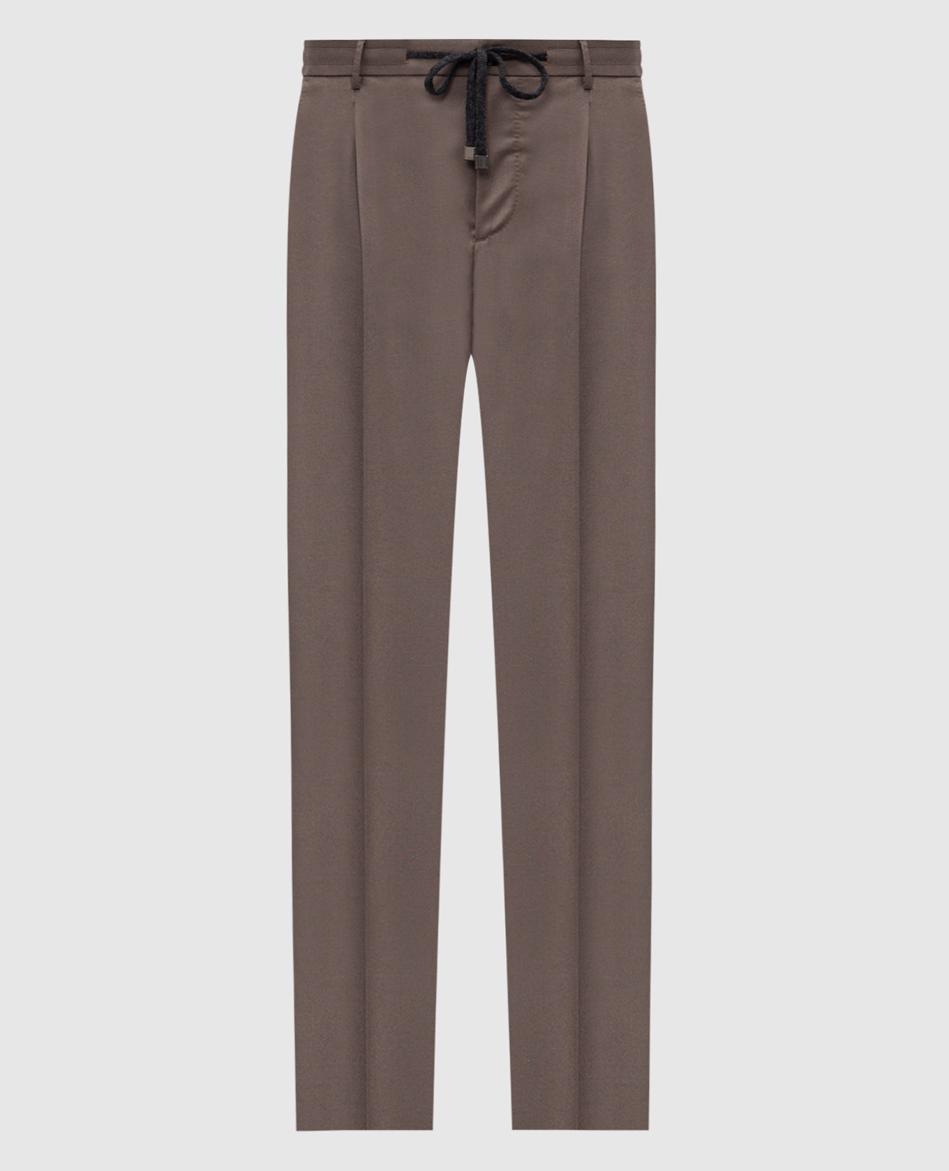 Brown wool pants Peserico