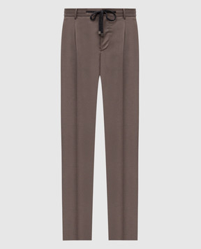 Peserico Brown wool pants R5427402710