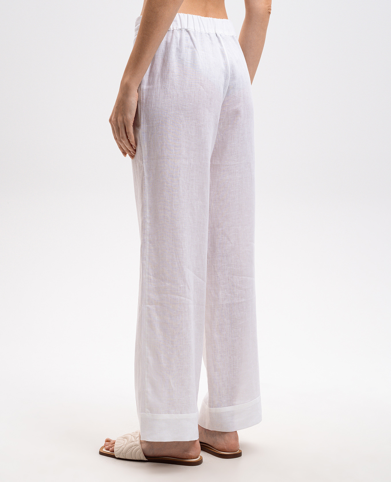 

White linen pants Asceno