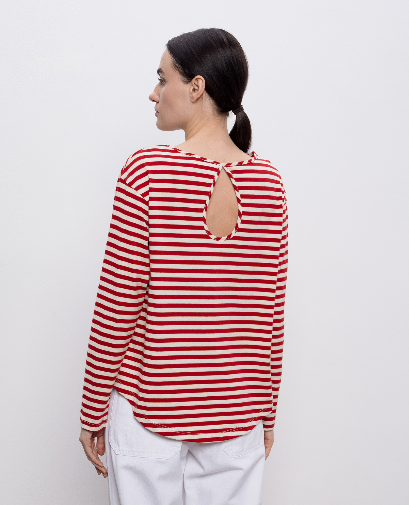 

Striped longsleeve Solotre, Red