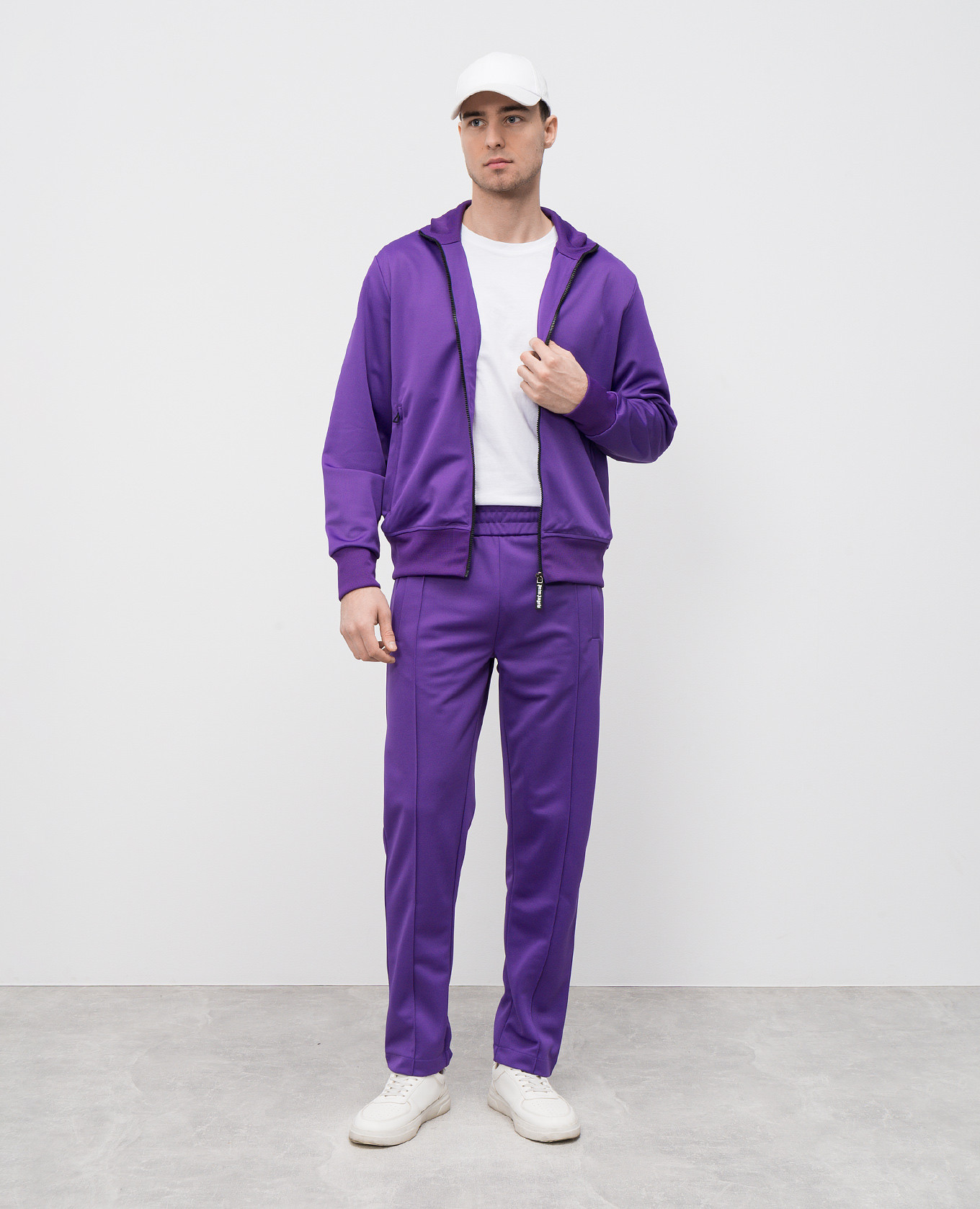 

Purple sports jacket with logo print Palm Angels, Violet