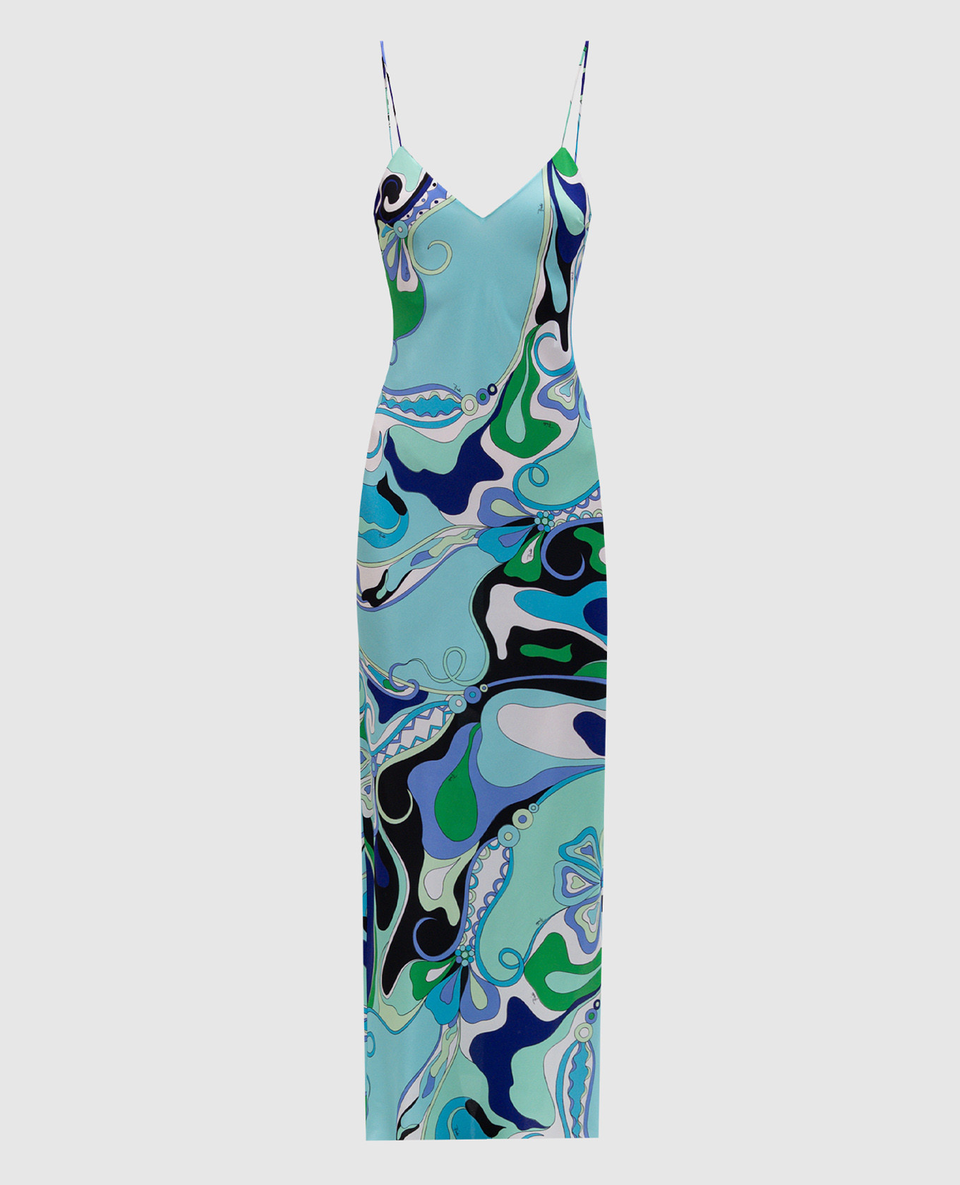

Floral print silk midi dress PUCCI, Green