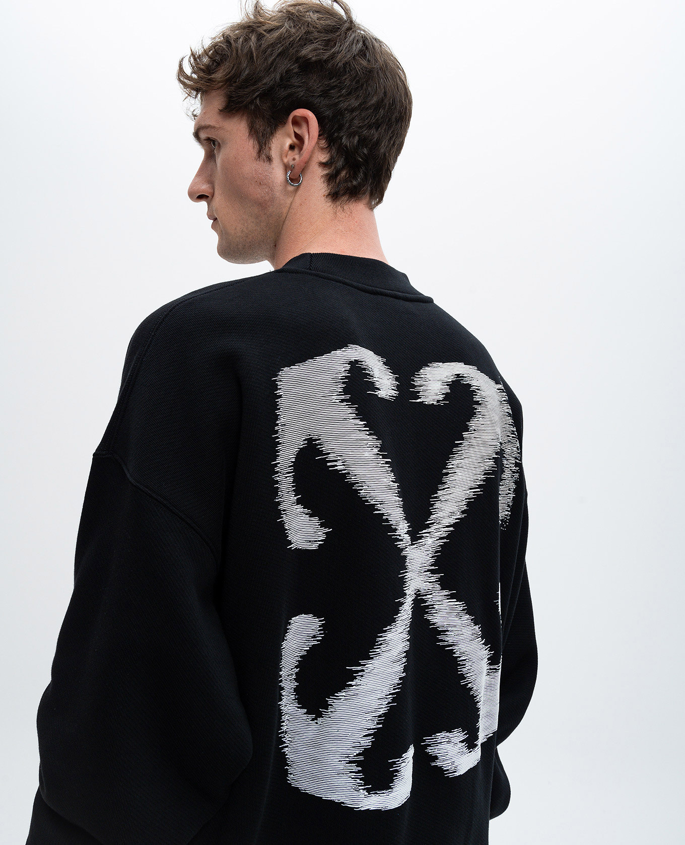 

Black sweatshirt with Windy Arrow logo print Off-White