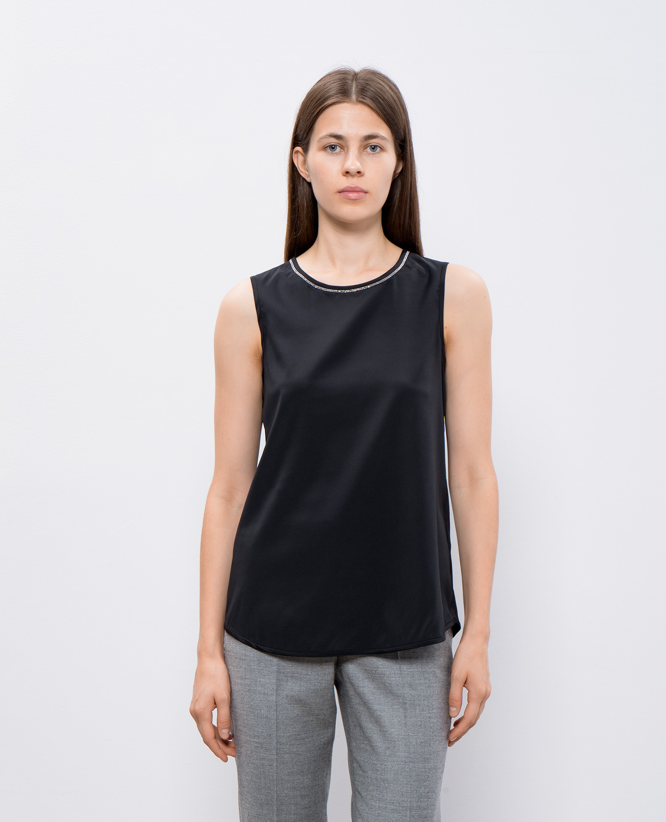

Black silk top Peserico