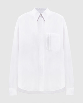 Peserico White shirt with monil chain pocket S0660900Q108928