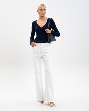 Twinset Blue wool pullover 252TT3110