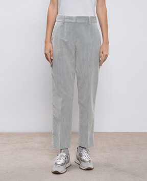MooRER Gray corduroy pants LINDA LINDAIV