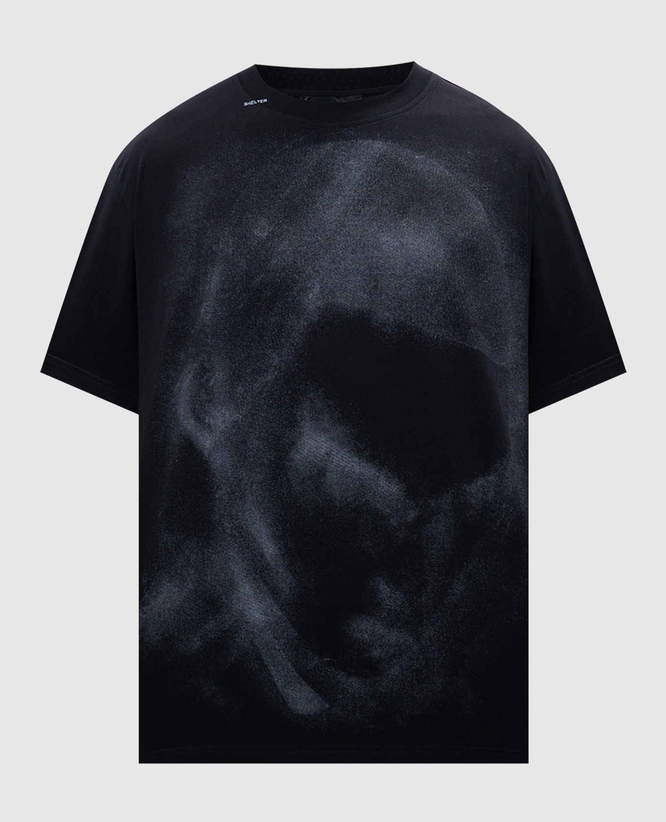 Black t-shirt guardian with a print heliot emil