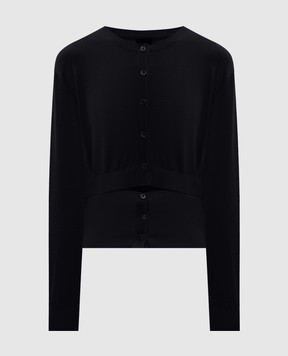 Juun.j Black wool cardigan JW575AW015