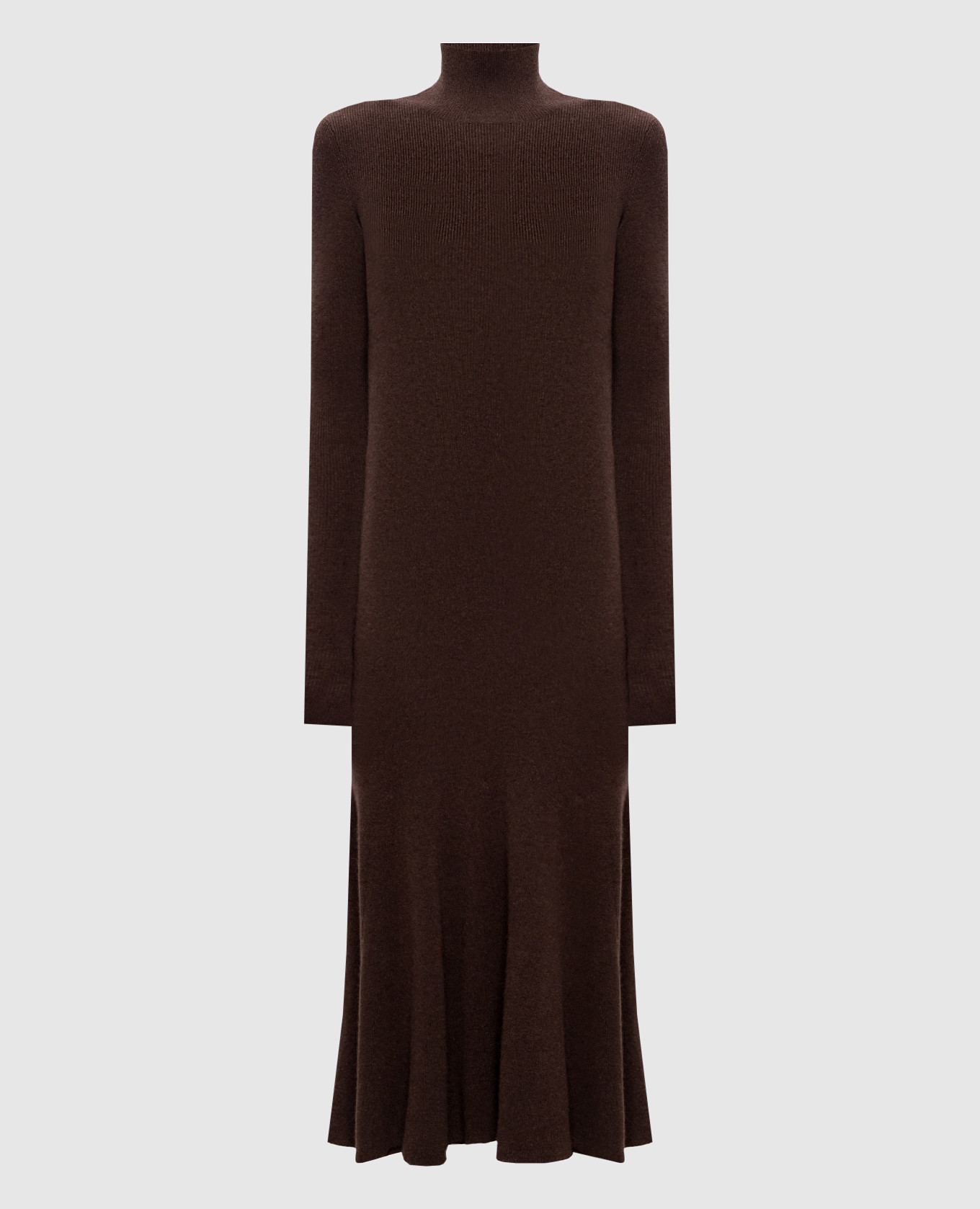 Brown cashmere midi dress Jacob Lee