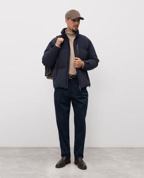 Herno Blue down jacket with logo PI001290U12590SZ