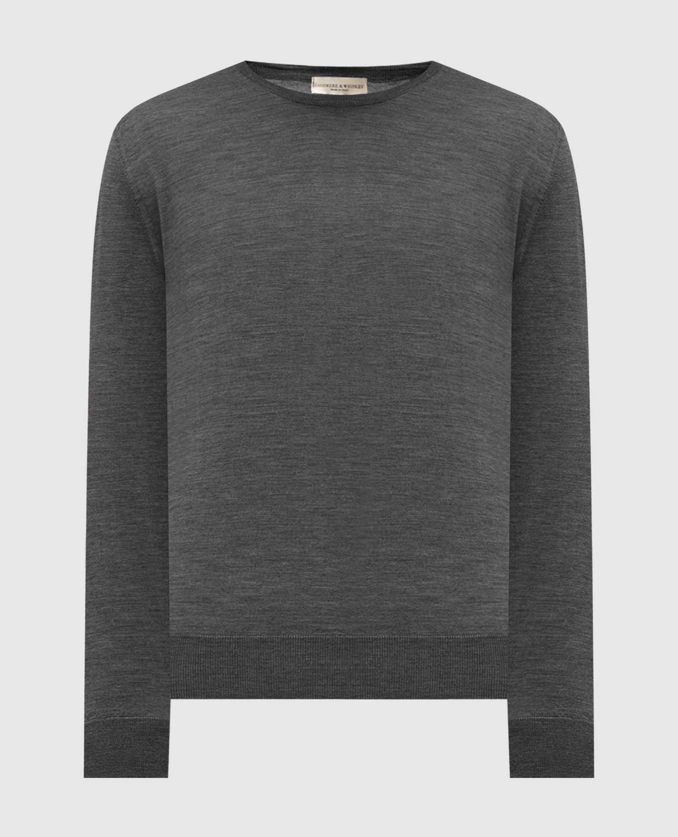 Gray merino wool jumper