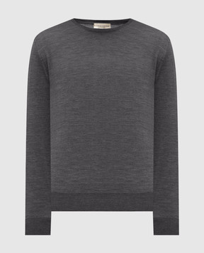 Cashmere&Whiskey Gray merino wool jumper 18002
