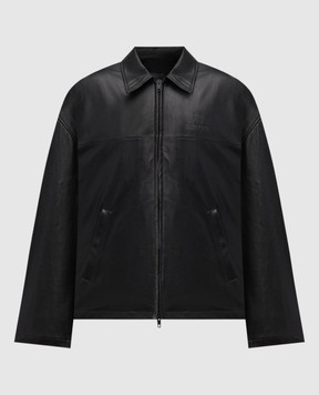 Balenciaga Black Nano BB leather jacket 831042TSS01